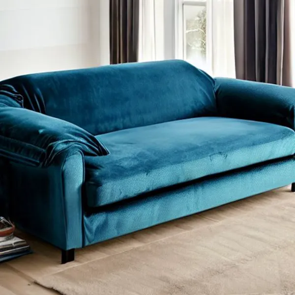 Sofa Test Online Velour Sofabezug Dunkelblau