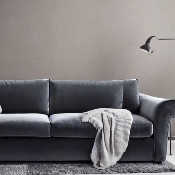 Sofa Test Online Velour Sofabezug Grau
